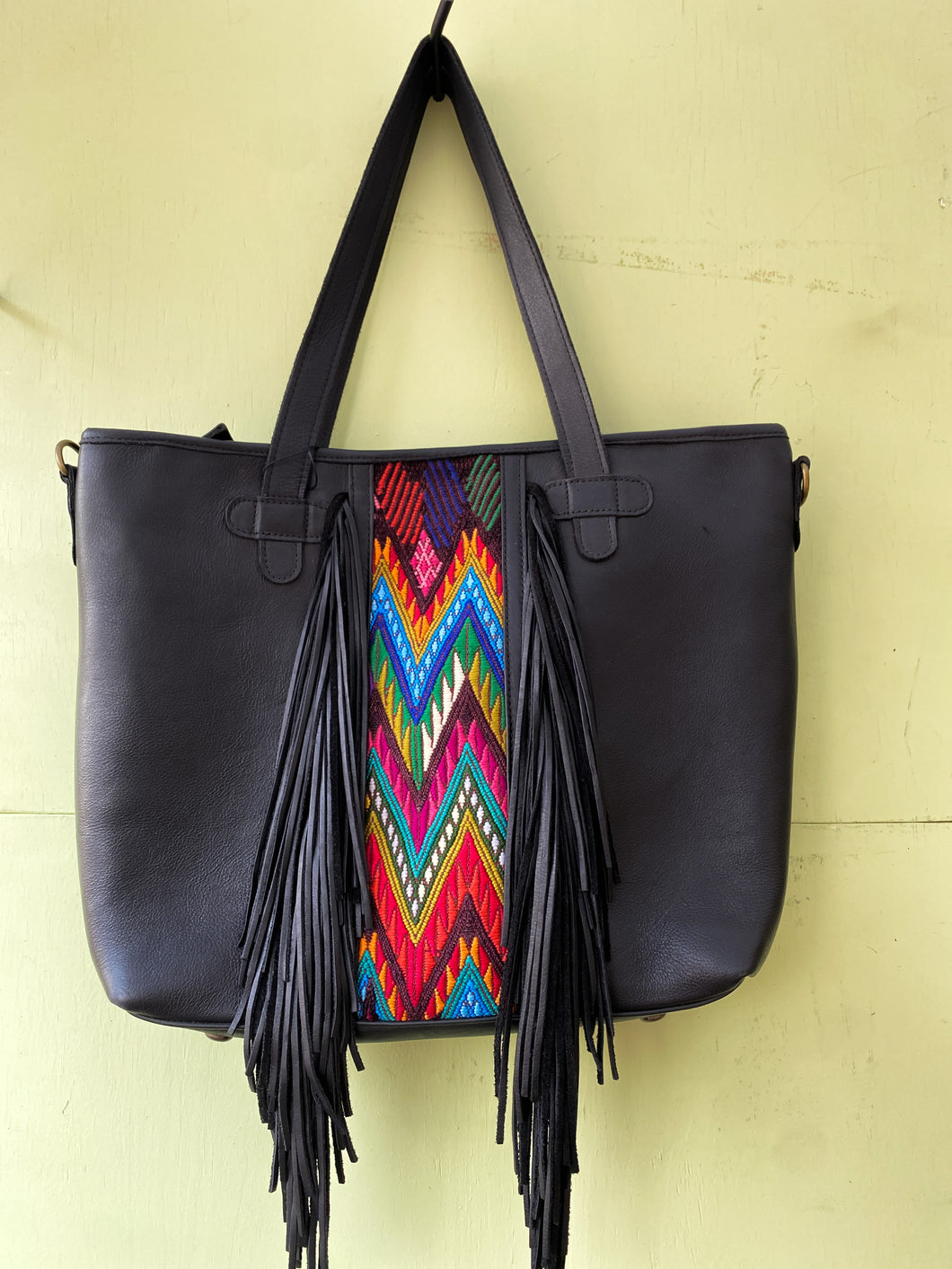 ISABELLA with Fringe Large Tote 0013