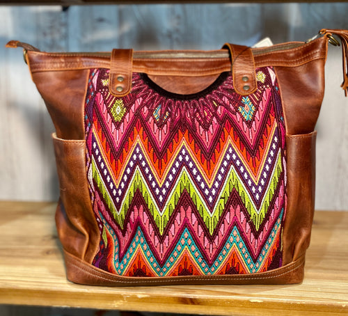 GABRIELLA Large Convertible Day Bag - Leather Pocket
