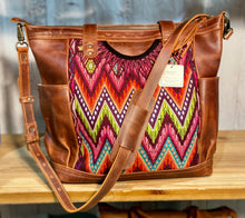 Load image into Gallery viewer, GABRIELLA Large Convertible Day Bag - Leather Pocket