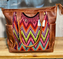 Load image into Gallery viewer, GABRIELLA Large Convertible Day Bag - Leather Pocket
