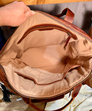 Load image into Gallery viewer, GABRIELLA Large Convertible Day Bag - Leather Pocket