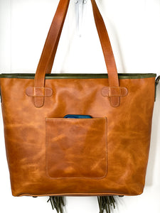 ISABELLA with Fringe Large Everyday Tote 0010