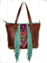 Load image into Gallery viewer, ISABELLA with Fringe Large Tote 0012