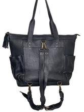 Load image into Gallery viewer, GABRIELLA Large Convertible Day Bag - Leather Pocket 0022