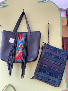 ISABELLA with Fringe Large Tote 0013