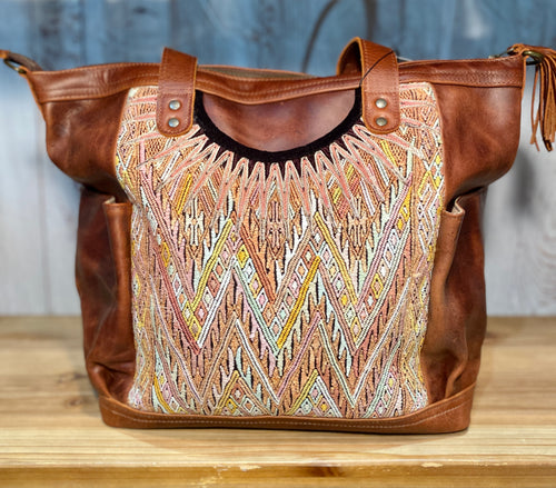 GABRIELLA Large Convertible Day Bag - Leather Pocket 0019
