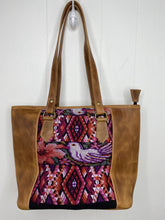 Load image into Gallery viewer, MoonLake Designs handmade unique Carmela Small Everyday Tote in Pear Tan Leather – back view