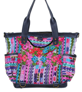 ELENA Medium Convertible Day Bag - Textile Pocket 0009