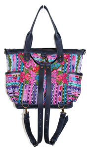 ELENA Medium Convertible Day Bag - Textile Pocket 0009