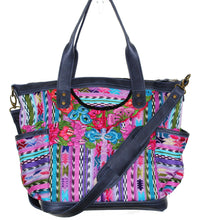 Load image into Gallery viewer, ELENA Medium Convertible Day Bag - Textile Pocket 0009