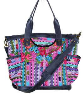 ELENA Medium Convertible Day Bag - Textile Pocket 0009
