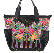 Load image into Gallery viewer, ELENA Medium Convertible Day Bag - Leather Pocket 0006