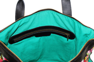 ELENA Medium Convertible Day Bag - Leather Pocket 0006