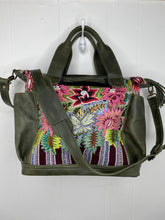 Load image into Gallery viewer, : MoonLake Designs Elena Medium Convertible Day bag in dark green leather adjustable and removable crossbody strap
