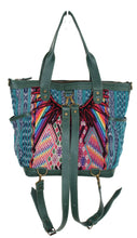 Load image into Gallery viewer, ELENA Medium Convertible Day Bag - Textile Pocket 0013