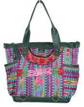 Load image into Gallery viewer, ELENA Medium Convertible Day Bag - Textile Pocket 0014