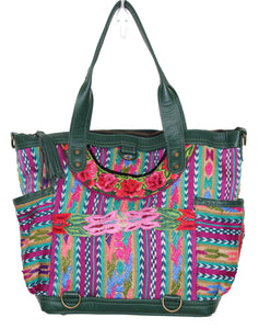 ELENA Medium Convertible Day Bag - Textile Pocket 0014