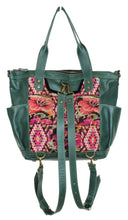 Load image into Gallery viewer, ELENA Medium Convertible Day Bag - Leather Pocket 0012
