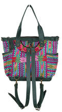 Load image into Gallery viewer, ELENA Medium Convertible Day Bag - Textile Pocket 0014