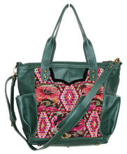 Load image into Gallery viewer, ELENA Medium Convertible Day Bag - Leather Pocket 0012