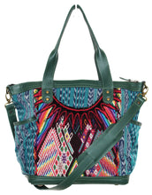 Load image into Gallery viewer, ELENA Medium Convertible Day Bag - Textile Pocket 0013
