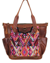 Load image into Gallery viewer, ELENA Medium Convertible Day Bag - Leather Pocket 0011