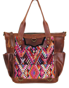 ELENA Medium Convertible Day Bag - Leather Pocket 0011