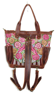 ELENA Medium Convertible Day Bag - Leather Pocket 0004