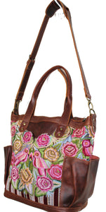 ELENA Medium Convertible Day Bag - Leather Pocket 0004