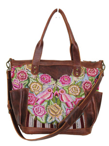 ELENA Medium Convertible Day Bag - Leather Pocket 0004