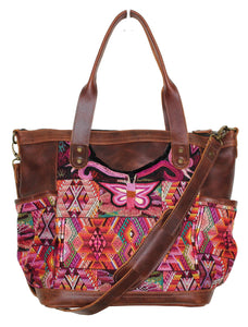 ELENA Medium Convertible Day Bag - Textile Pocket 0010