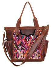 Load image into Gallery viewer, ELENA Medium Convertible Day Bag - Leather Pocket 0011