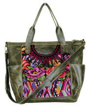 Load image into Gallery viewer, GABRIELLA Large Convertible Day Bag - Leather Pocket 0016