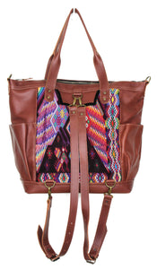 GABRIELLA Large Convertible Day Bag - Leather Pocket 0013