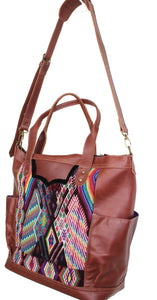 GABRIELLA Large Convertible Day Bag - Leather Pocket 0013