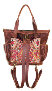 ELENA Medium Convertible Day Bag - Leather Pocket 0005