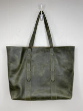 Load image into Gallery viewer, MoonLake Designs Isabella Large Everyday Tote in Dark Green Full Grain Leather