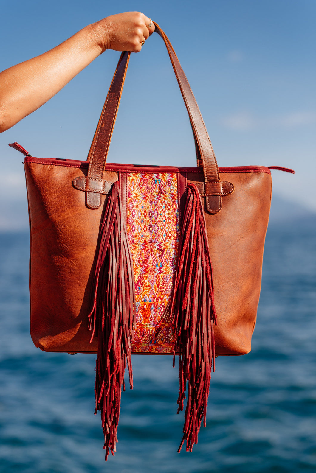 ISABELLA with Fringe Large Everyday Tote - 0007