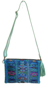 MoonLake Designs Lola small bag in teal leather 