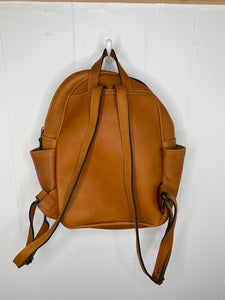 MoonLake Designs Paloma backpack full leather back view showing adjustable straps