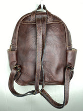 Load image into Gallery viewer, MoonLake Designs Paloma backpack back view showing adjustable straps 
