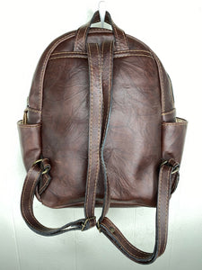 MoonLake Designs Paloma backpack back view showing adjustable straps 