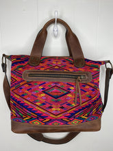 Load image into Gallery viewer, MoonLake Designs handmade Renata Medium Maleta Bag with crossbody padded adjustable strap – back view