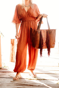 ISABELLA with Fringe Large Everyday Tote - 0007