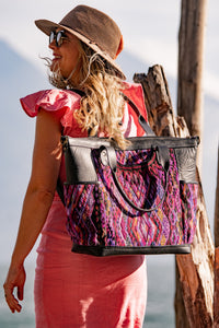 GABRIELLA Large Convertible Day Bag - Textile Pocket 0005
